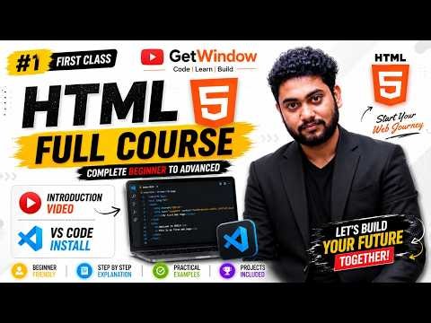 HTML Full Course 2026 🔥 Complete HTML Tutorial for Beginners to advanced in Hindi