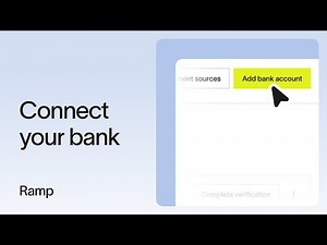 Connect your bank to Ramp