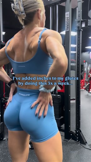 Aly Gray on Instagram: "My go to exercise to build the trunk 👏🏻 These pump shorts also help…😉 dropping Nov 17th @alphalete @alphalete.women Coastal blue pump shorts (xs) and push bra (s) 🩵 Code: ALYGRAY Happy leg day @bendthebarfitnessfreeport"