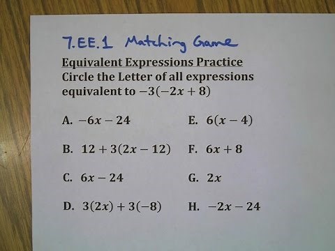 Equivalent Expressions