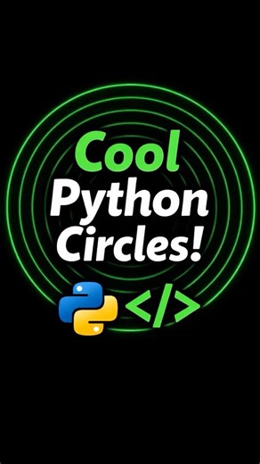 Python Turtle Graphics | Drawing Beautiful Concentric Circles (Beginner Friendly) #coding #python