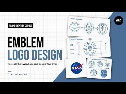 Emblem Logo Design Tutorial: Recreate the NASA Logo and Design Your Own Badge Logo