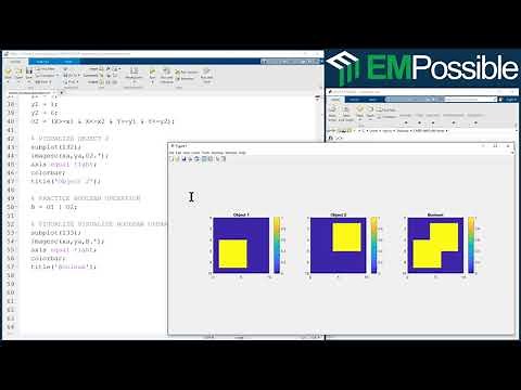 MATLAB Session -- Boolean Operations with Meshgrids