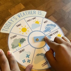 Weather Wheel Printable: Montessori Learning Poster (digital Download) - Etsy Australia