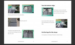 Denim Handbag Sewing Pattern: Upcycled Jeans DIY Tutorial (PDF) - Etsy