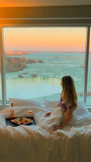 20K views · 465 reactions | You can get an incredible view of Niagara Falls from this Hotel! ⁠ ⁠ : @marriott_fallsview ⁠ : @wellnesstravelled ⁠ ⁠ #niagarafallscanada #marriottfallsview #views #breakfastwithaview #fallsviewhotel #luxurytravel | Niagara Falls | Facebook
