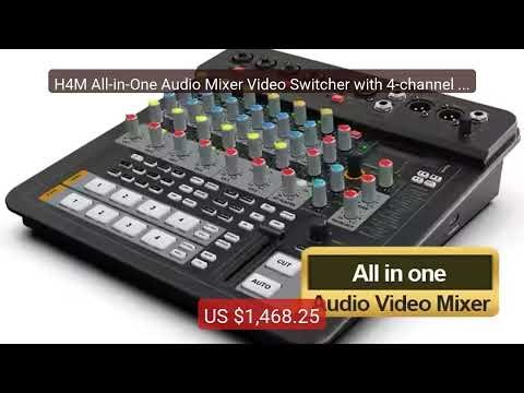 H4M All-in-One Audio Mixer Video Switcher with 4-channel high ... — Best Buy 2026 | Great Quality!