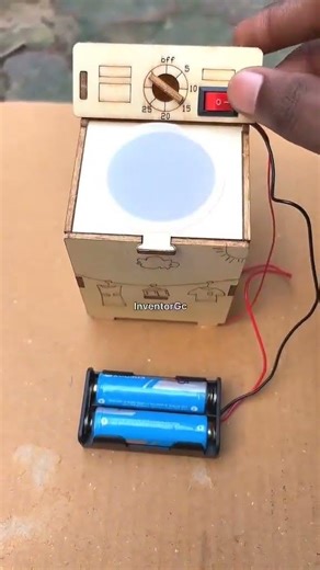 Mini Wash Spinner Machine 😱 | Amazing Science Project #shorts