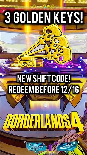 New SHiFT Code for 3 Golden Keys in Borderlands 4 Redeem Fast! 😃