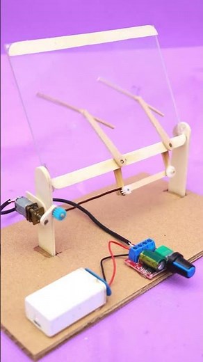 DIY Car Windshield Wiper Mechanism #shortsvideos #shortvideo