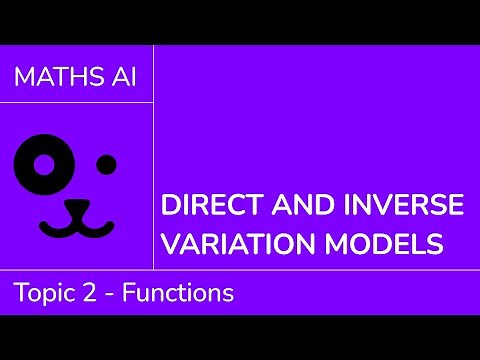 Direct and inverse variation models [IB Maths AI SL/HL]