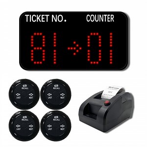 [Hot Item] Simple Queue Ticket Dispenser Queue Manage System LED Counter Display for Bank