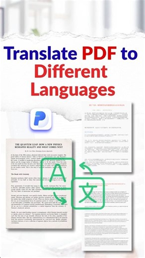How to Translate a PDF to ANY Different Languages #translation