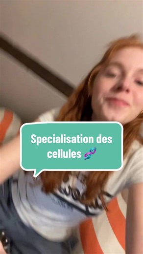 Vidéo 3 sur la spécialisation des cellules 🧬👩‍🔬#svt #cellules #pourtoi #cours #premiere
