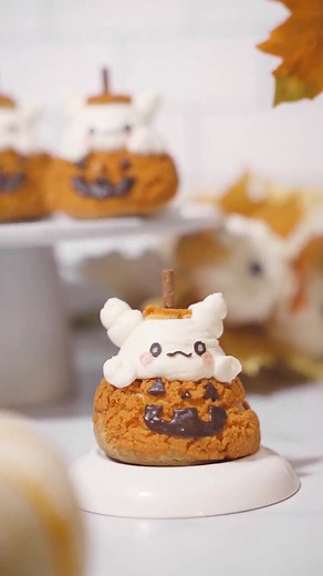 Delicious Sanrio Pumpkin Cream Puffs Recipe