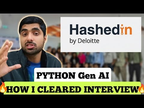 HashedIn Deloitte Interview Questions 😱 Python Gen AI Interview CLEARED 🔥