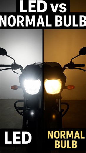Hansraj Gehlot | 💡 LED vs Normal Bulb – Real Bike Test Results! 🚀 At Gehlot Auto Service, we just completed a live comparison of a normal bulb vs LED bulb... | Instagram