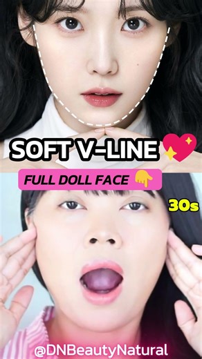 SOFT V-LINE IN 30 SEC 💗 Doll Face (No Makeup)