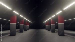 3d rendering background graphic of parking lot. parking space background. empty wall of parking area.car park.