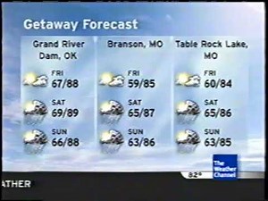 The Weather Channel IntelliStar 1 SD Local Forecast — 2008-05-25T23:38-0500 — Tulsa, OK