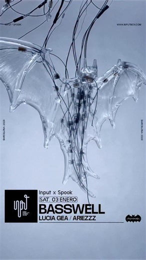 INPUT & SPOOK El sábado 3 de enero, junto a @inputdanceclub, el vuelo del murciélago se eleva y conquista Barcelona. Nos vemos las alturas con @basswell @lucia.gea @xo.el.ariez: 🎟️Entradas en inputbcn.com _____ INPUT & SPOOK On Saturday, January 3rd, together with @inputdanceclub, the bat’s flight rises and conquers Barcelona. See you in the heights with @basswell @lucia.gea @xo.el.ariez 🎟️ Tickets in inputbcn.com | Spook Club