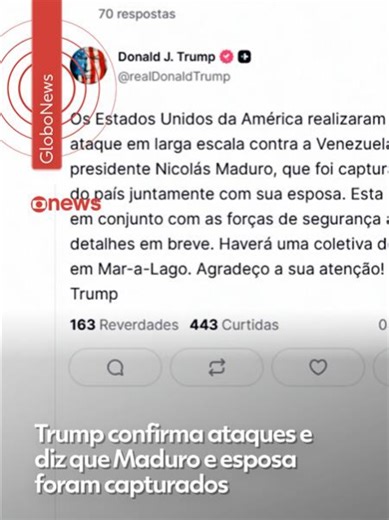 Ataque dos EUA: Maduro Capturado e Caracas em Caos