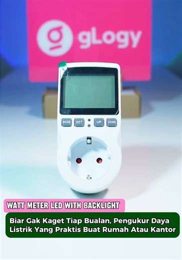 Watt Meter LED with Backlight Lampu AC KWH 🔌⚡️ #watt #meter #led #backlight #kwh