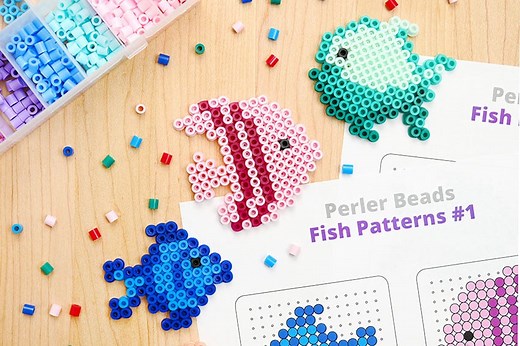 Perler Bead Fish | FREE Perler Bead Fish Pattern