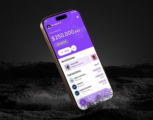 Finance Wallet Mobile App | UI UX Design