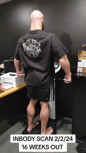 INBODY Scan at 16 weeks out. Like all of these machines and gadgets, they're not 100% accurate and are used just as a tool to track progress. They're fun though! So in 4 weeks I will have another scan done to see where I'm at moving forward on this contest prep. LFG!!!! #kevinfrasard #inbody #inbodyscan #bodybuilding #contestprep #contest #dieting #bodyfatpercent #bodybuildingmotivation #fitnessmotivation #bodybuildingjourney #gymtok #gymspiration