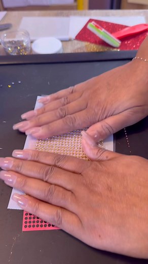 5.7K views · 26 reactions | Quick Bling…GGC HotFix + Glitter HTV+ Bling Anything= Quick Sparkle #blingprocess #ggcbling #rhinestones | The Glittery Glitz Chic | Facebook
