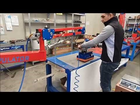 Zero gravity pneumatic manipulator arm, equipped with Vuototecnica PJ Octopus