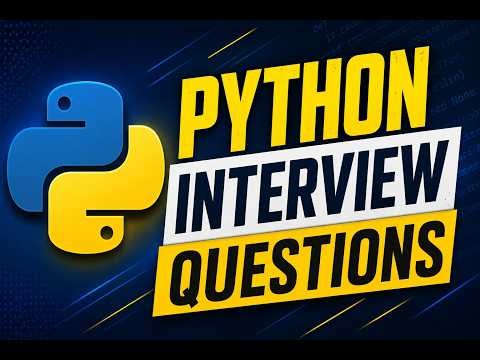 Top Python Interview Questions for Freshers | Python Interview Preparation 2026