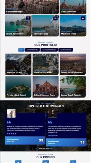 Travel Agency Website Template ✈️ | Scroll Demo