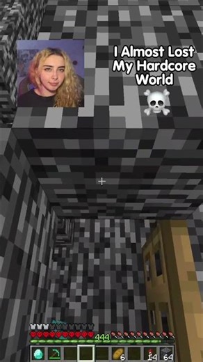 That was scary 😳 #minecraft