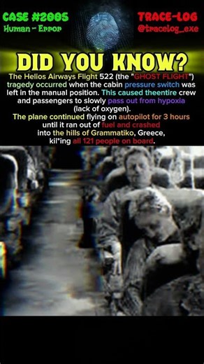 CASE 2005 - Helios 522 (2005) Fighter jets intercepted a flying tomb #shorts #aviation #planecrash