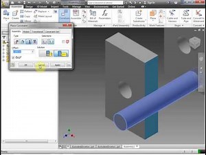 Autodesk Inventor 2013: Lesson 12: Additional Constraints