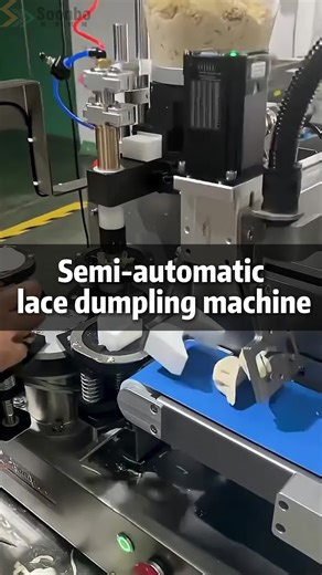 The secret to standardized meal preparation: a dumpling machine that mimics handmade dumpling making with precise gram measurements and perfectly pleated fillings 🥟#foodmachine #dumplingmachine #dumplingfactory #dumplingmaker #soontrue