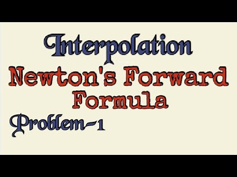 Newton's Forward Interpolation- Problem