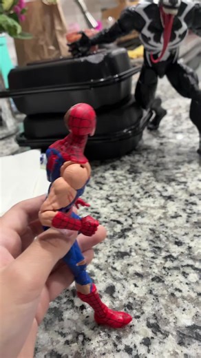Battle damaged Spider-Man #actionfigures#battle#venom#
