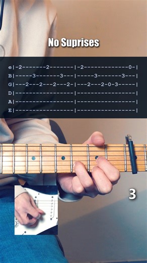Ipsaous on Instagram: "How to play "No Surprises" by Radiohead #guitar #tutorial"
