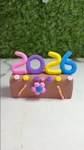 DIY 2026 Clay Art 🎊 | New Year Decoration#newyear #clay #clayart #craft #diy