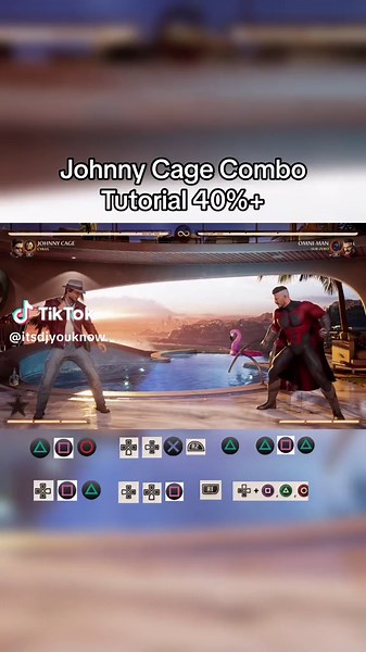 Johnny Cage MK1 Combo Tutorial 40%