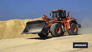 4.4K views · 213 reactions | Digging and lifting with absolute ease - that's the new Doosan DL420 Large Wheel Loader. No material is tough enough for its Z-bar lift arm and Scania engine. Learn more here: https://goo.gl/Z97BS6 | Develon Europe | Facebook