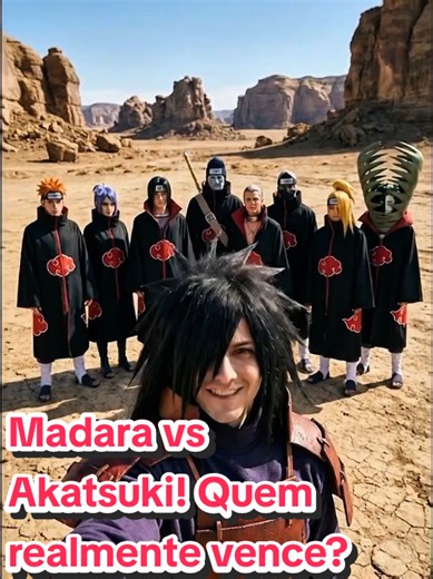 Madara vs Akatsuki!!! Madara do princípio tanka toda a Akatsuki? 🤔 Batalha realista! anime . #madara #vs #akatsuki #fyp #ai