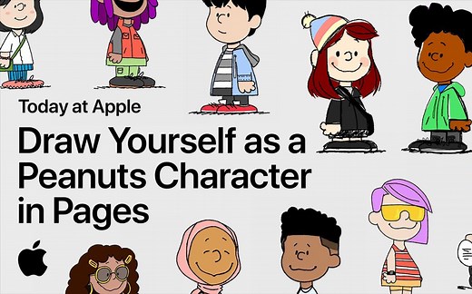 Draw Yourself as a Peanuts Character in Pages with a Snoopy Artist | Apple