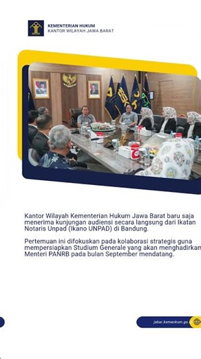 Sinergi Kemenkum Jabar & Ikano UNPAD Sambut Menteri PANRB