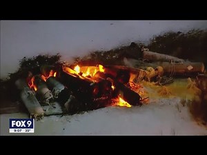 Train derailment in western Minnesota: Fires still burning hours after crash