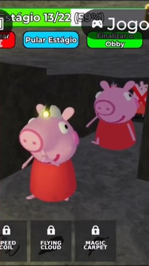 RUN FROM PEPPA PIG SCARY OBBY #fyp #roblox #jogos #escapeobby #jumpscares #Shorts