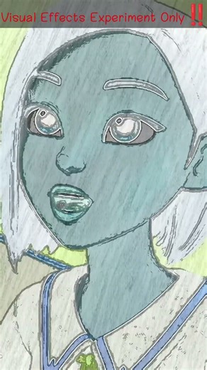 Visual Meltdown: Halloween Yes Papa Song Gets Wrecked | Color Inversion+Sketch